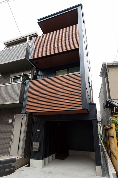 建物空間最大限利用の家